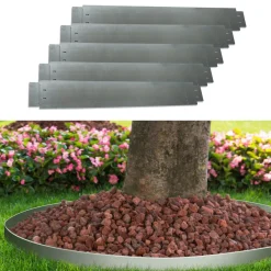 IDMarket Bordurette de jardin en acier 5 m* Bordures De Jardin