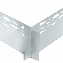 IDMarket Bordurette de jardin grise flexible en acier* Bordures De Jardin