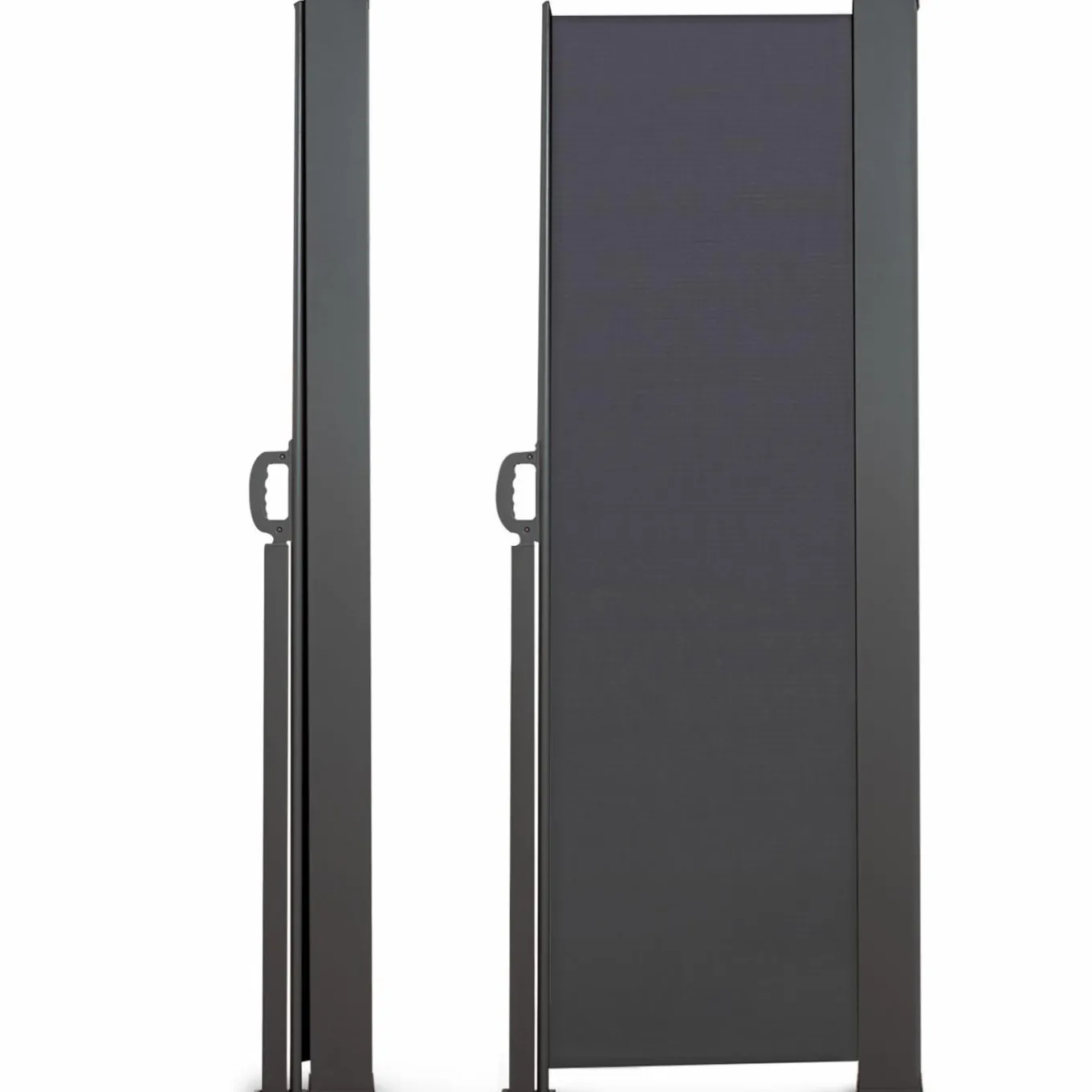 IDMarket Brise vue enroulable gris 400x180 cm* Paravents Extérieurs