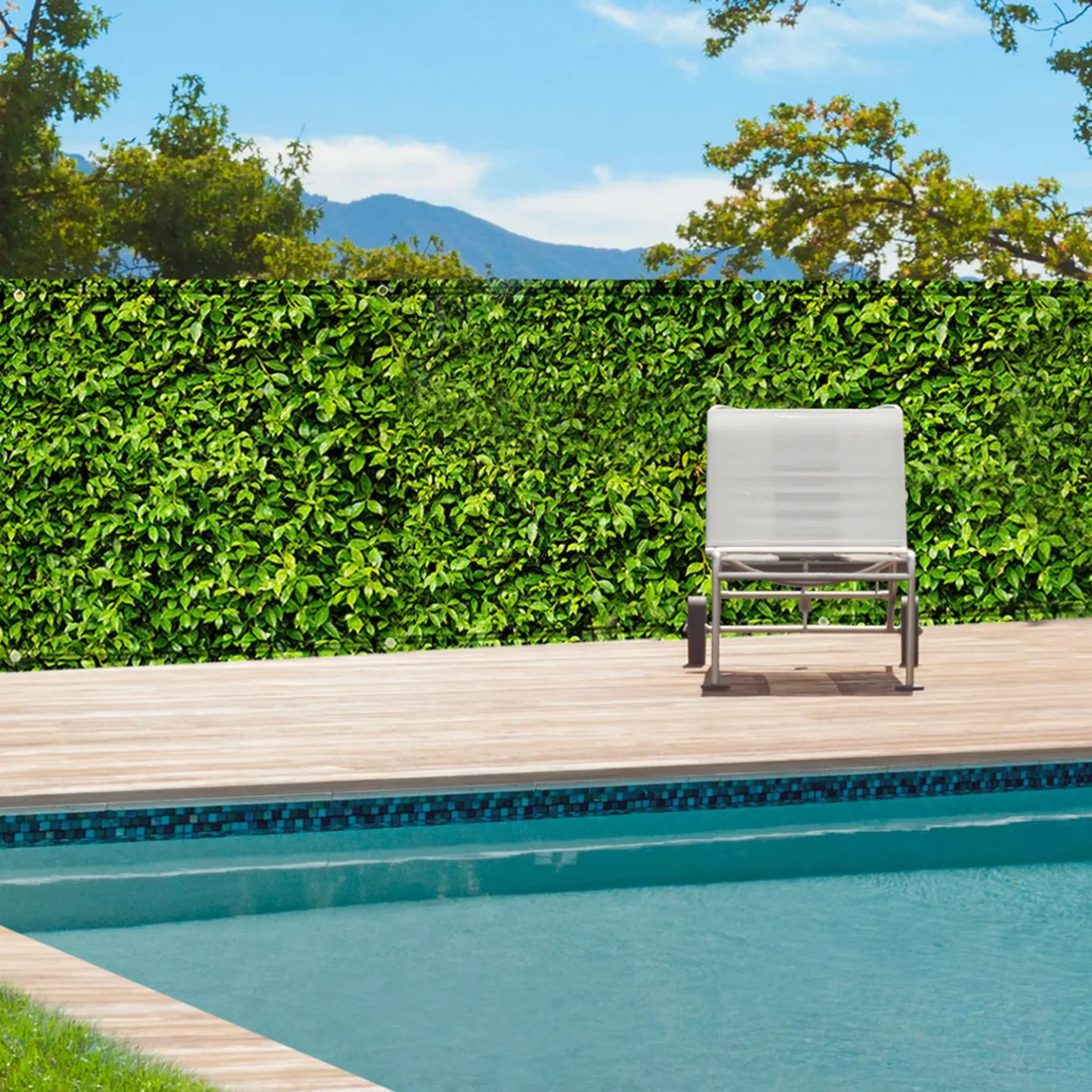 IDMarket Brise vue imitation feuillage 2 x 10 m* Brise-Vues