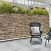IDMarket Brise vue imitation pierre 1,8x10 m* Brise-Vues
