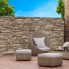 IDMarket Brise vue imitation pierre 2 x 10m* Brise-Vues
