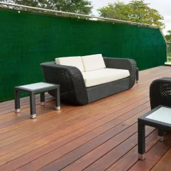 IDMarket Brise vue 1,20m x 10m vert occultant 90g m²* Brise-Vues