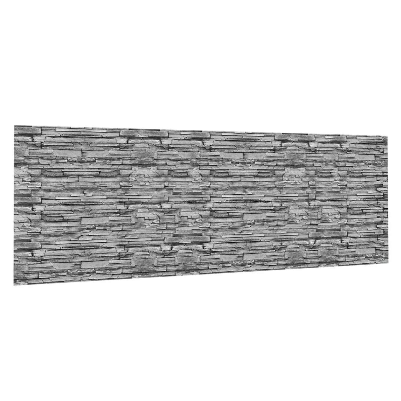 IDMarket Brise vue occultant gris a motif de pierre 1,8 x 10 M* Brise-Vues