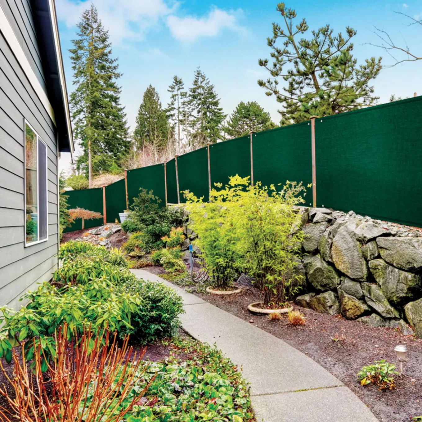 IDMarket Brise vue vert 1,5m x 10m occultant 90g/m²* Brise-Vues