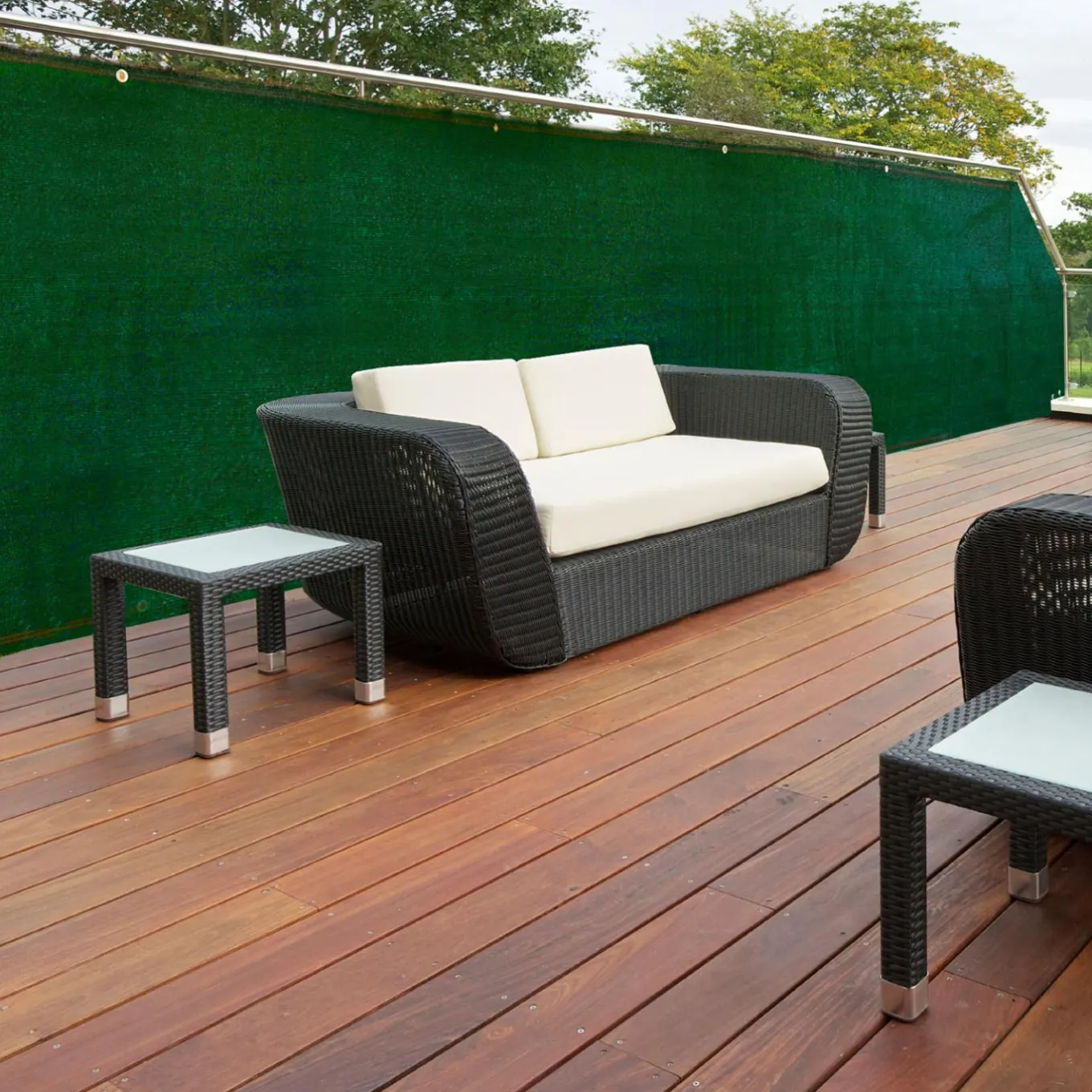 IDMarket Brise vue vert 1,5m x 10m occultant 90g/m²* Brise-Vues