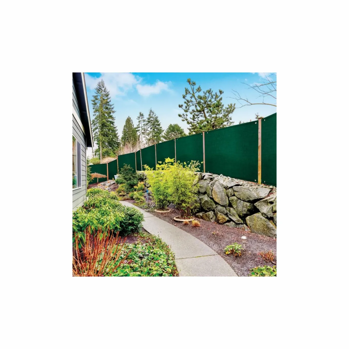 IDMarket Brise vue vert 2m x 10m occultant 220g m²* Brise-Vues
