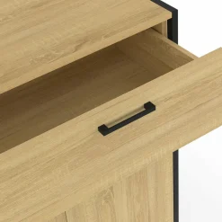 IDMarket Buffet 100 cm 3 portes et 1 tiroir design industriel* Meubles Tiroirs|Collection Industrielle