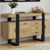 IDMarket Buffet 140 cm bois et nois* Meubles En Bois|Collection Industrielle