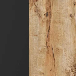 IDMarket Buffet 3 portes industriel bois et métal noir* Collection Industrielle|Salle À Manger Complète