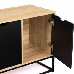 IDMarket Buffet bas 3 portes industriel* Meubles Bas|Salle À Manger Complète