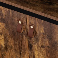 IDMarket Buffet bas industriel 2 portes effet bois vieilli 100 cm* Meubles Bas|Meubles En Bois