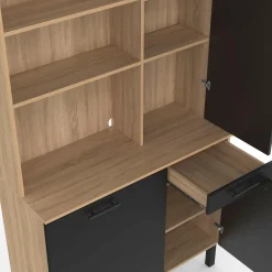 IDMarket Buffet cuisine 100 cm 3 portes* Meubles Tiroirs|Meubles Hauts