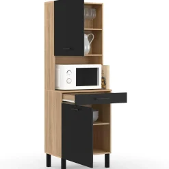 IDMarket Buffet de cuisine avec 2 portes et un 1 tiroir* Meubles Tiroirs|Meubles Hauts