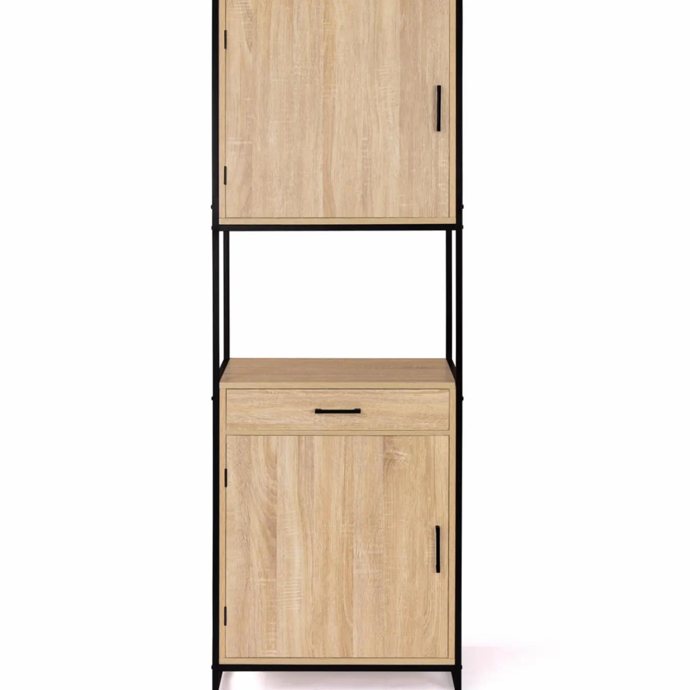 IDMarket Buffet de cuisine industriel bois et métal 60 cm* Meubles Tiroirs|Meubles Hauts