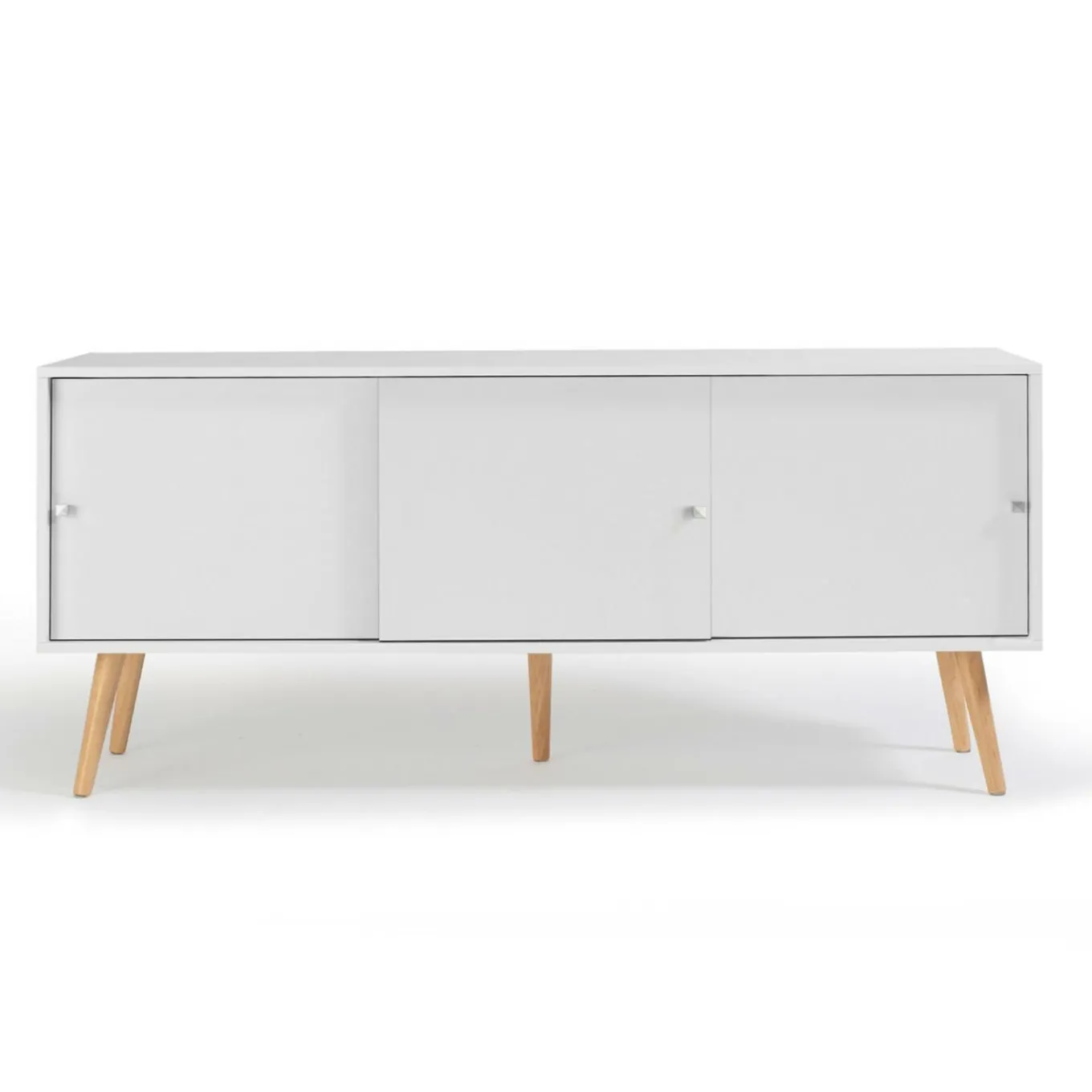 IDMarket Buffet scandinave bois blanc EFFIE* Meubles Bas|Meubles Blancs