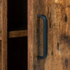 IDMarket Buffet style industriel 2 portes effet bois vieilli 100 cm* Meubles Bas|Collection Industrielle