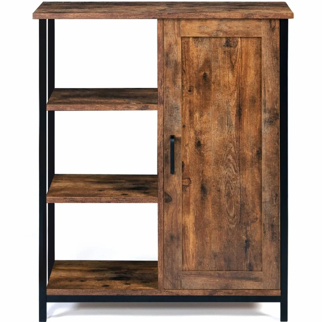 IDMarket Buffet style industriel effet bois vieilli 70 cm* Meubles Bas|Collection Vintage