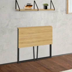 IDMarket Bureau pliable industriel bois et métal* Bureaux Design|Bureaux De Travail