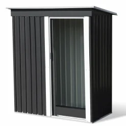 IDMarket Cabanon de jardin en métal toit plat 1,3m²* Abris De Jardin