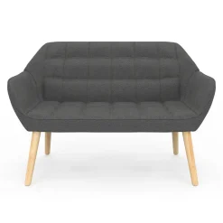IDMarket Canapé banquette en tissu gris anthracite* Canapés|Salon Complet