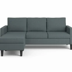 IDMarket Canapé d’angle 200 cm réversible gris anthracite* Canapés|Salon Complet