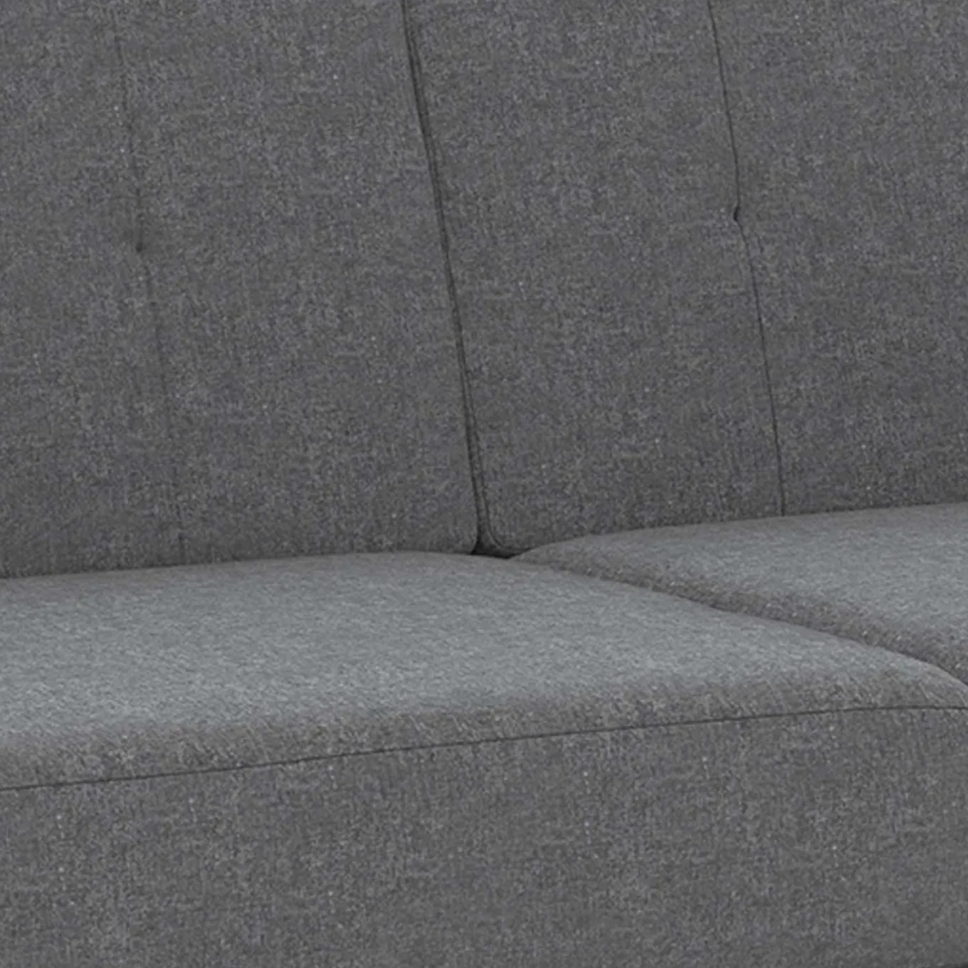 IDMarket Canapé fixe moderne 3 places 180 cm en tissu gris anthracite* Collection Moderne|Salon Complet