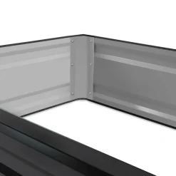 IDMarket Carrés potager en métal gris* Carrés Potager