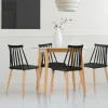 IDMarket Chaises à barreaux noires style scandinave* Collection Scandinave|Tables Et Chaises