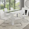 IDMarket Chaises blanches de salle à manger* Collection Contemporaine|Salle À Manger Complète
