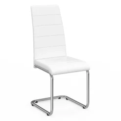 IDMarket Chaises blanches design pour salle à manger MIA* Collection Contemporaine|Salle À Manger Complète