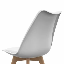 IDMarket Chaises blanches scandinaves salle à manger : lot de 8* Collection Scandinave|Chaises