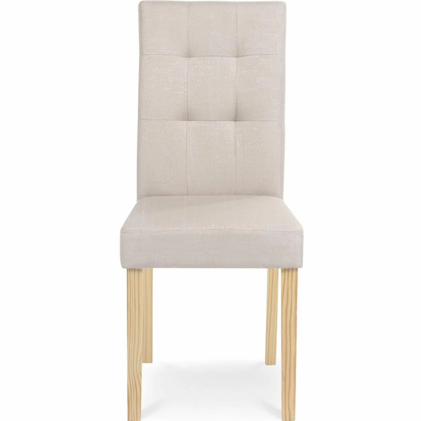 IDMarket Chaises capitonnées beiges chinées* Collection Scandinave|Salle À Manger Complète