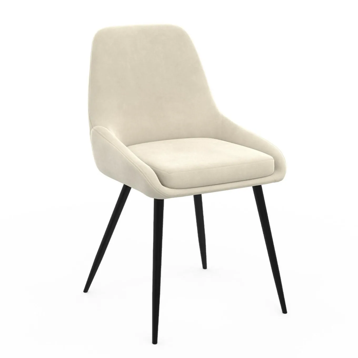 IDMarket Chaises confortables en velours beige avec accoudoirs* Collection Vintage|Tables Et Chaises