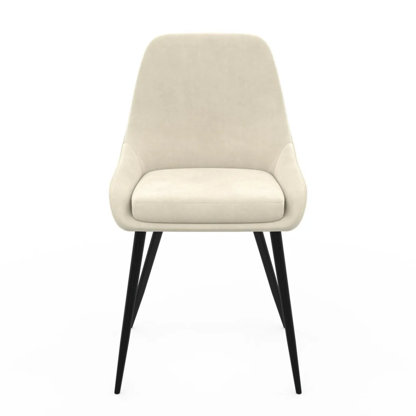 IDMarket Chaises confortables en velours beige avec accoudoirs* Collection Vintage|Tables Et Chaises