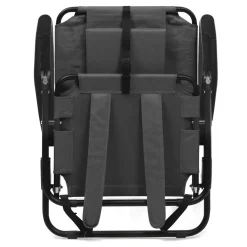 IDMarket Chaises de plage pliantes gris anthracite avec dossier inclinable* Fauteuils De Jardin|Salons De Jardin