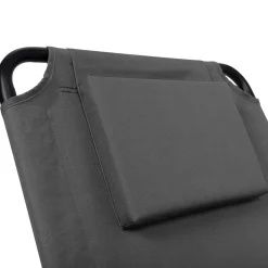 IDMarket Chaises de plage pliantes gris anthracite avec dossier inclinable* Fauteuils De Jardin|Salons De Jardin