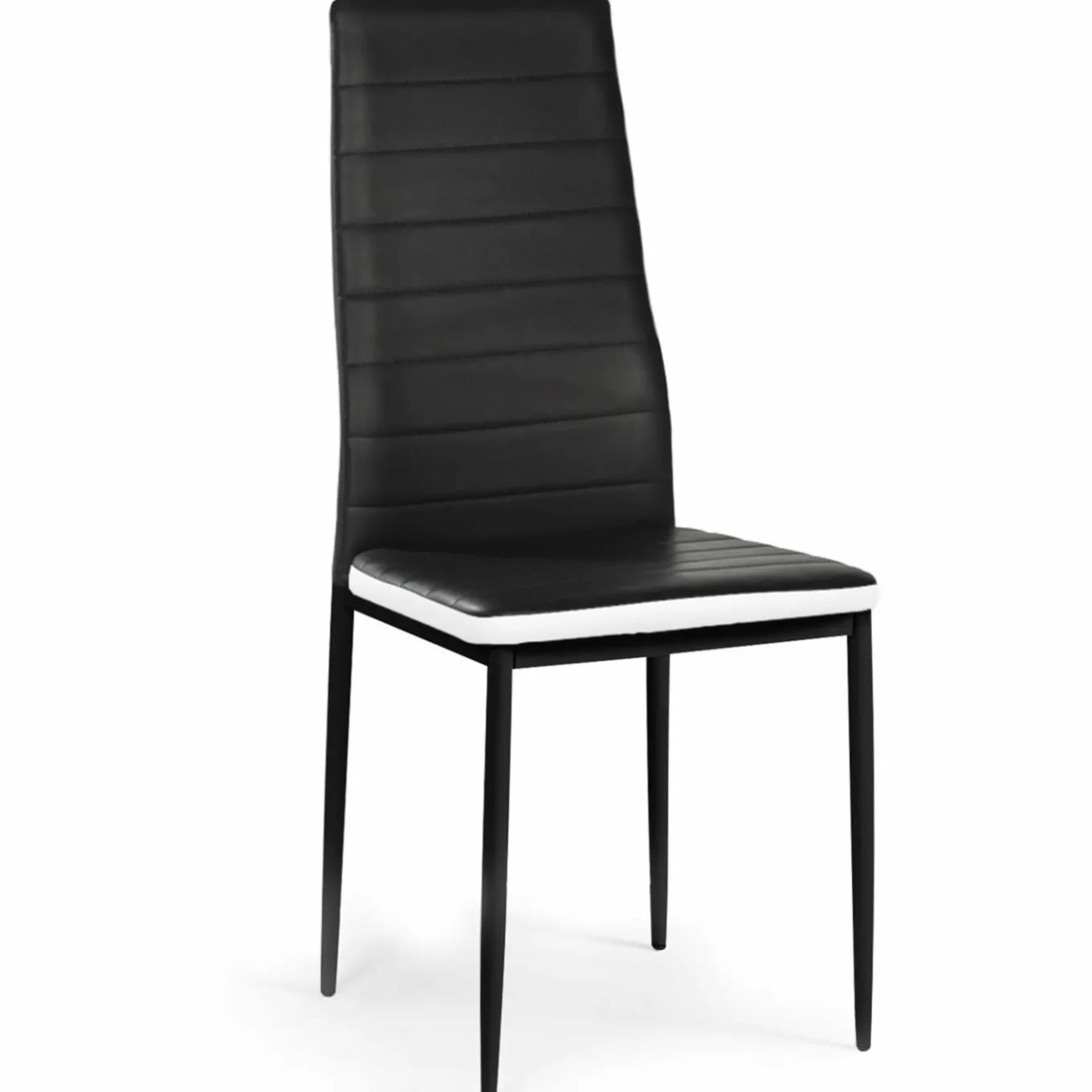 IDMarket Chaises de salle à manger noires et blanches ROMANE* Collection Contemporaine|Tables Et Chaises
