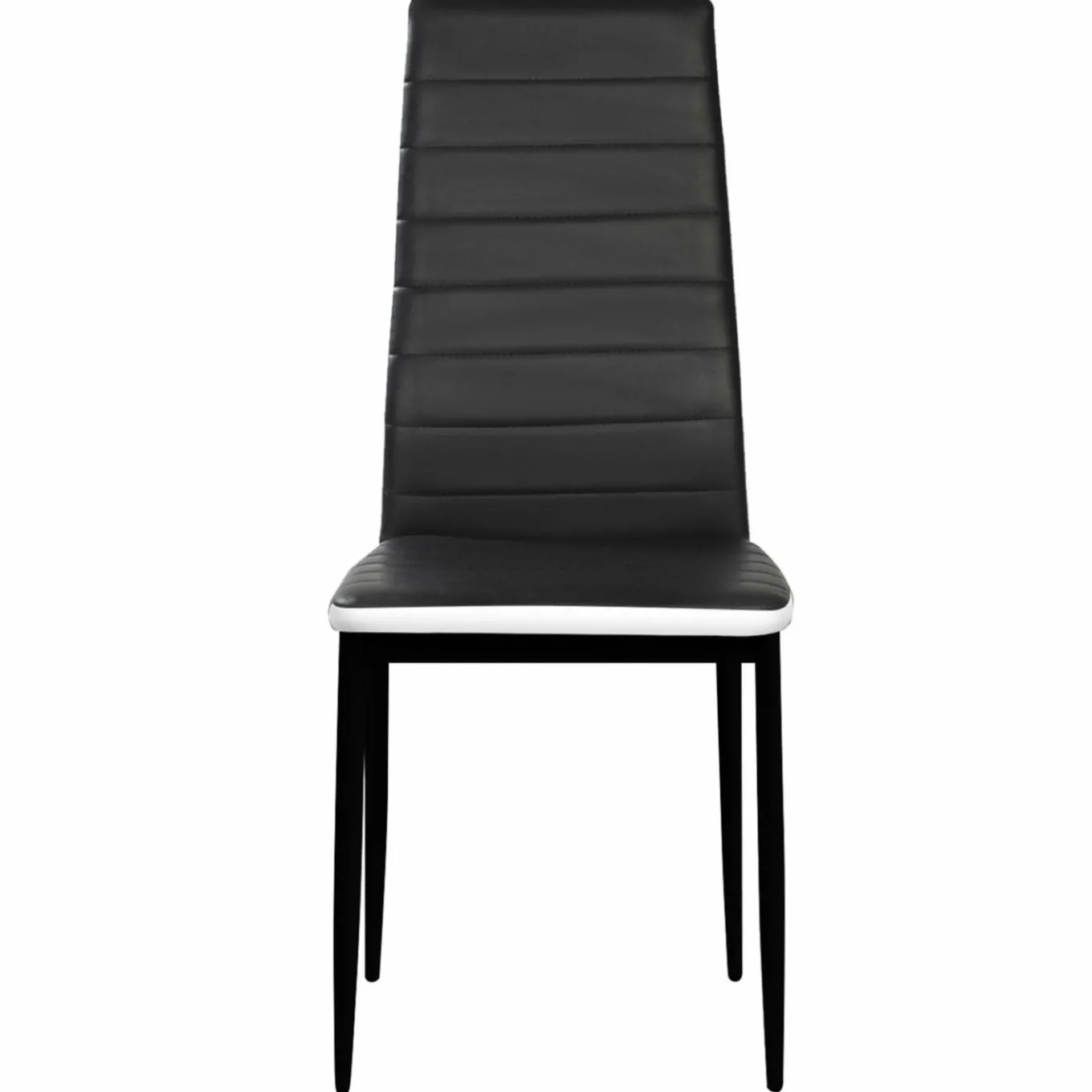 IDMarket Chaises de salle à manger noires et blanches ROMANE* Collection Contemporaine|Tables Et Chaises
