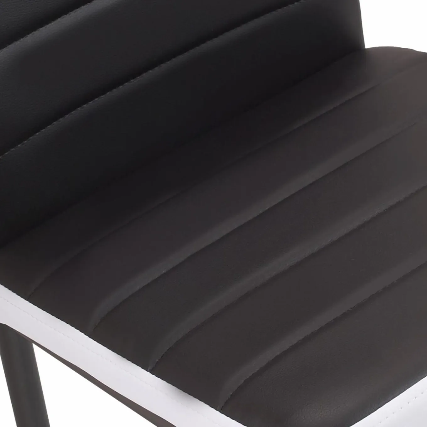 IDMarket Chaises de salle à manger noires et blanches ROMANE* Collection Contemporaine|Tables Et Chaises