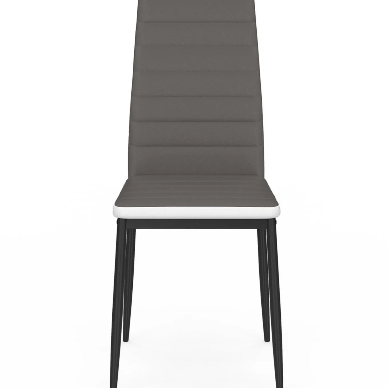 IDMarket Chaises de salle à manger grises et blanches ROMANE* Collection Contemporaine|Salle À Manger Complète