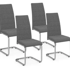IDMarket Chaises design gris anthracite pour salle à manger* Collection Contemporaine|Salle À Manger Complète