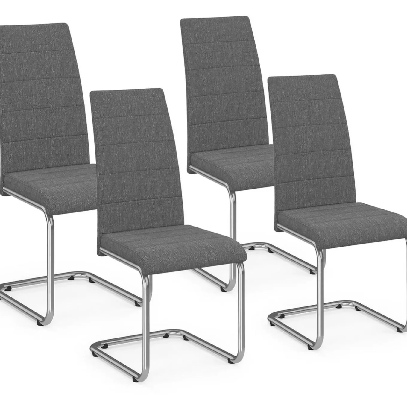 IDMarket Chaises design gris anthracite pour salle à manger* Collection Contemporaine|Salle À Manger Complète