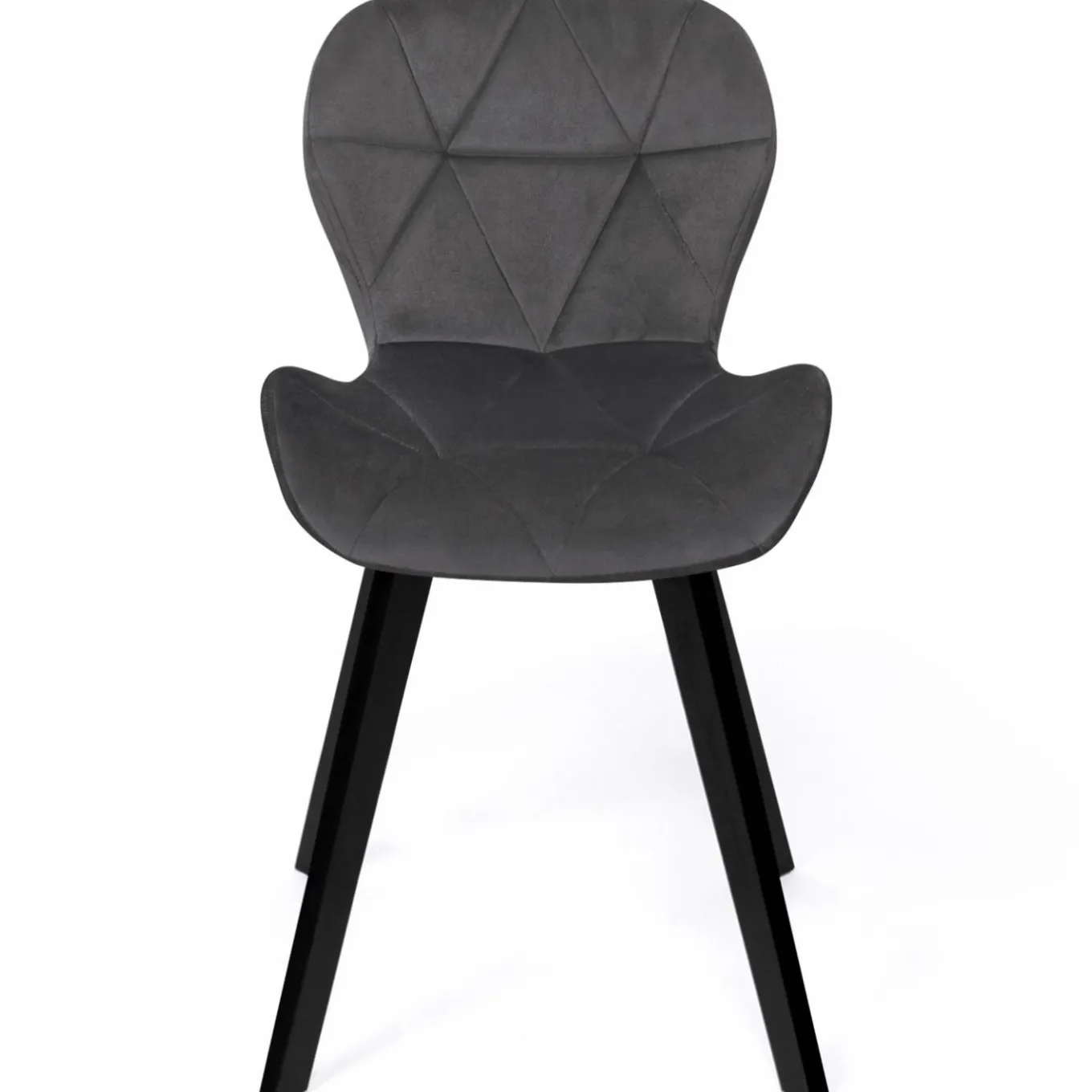 IDMarket Chaises en velours matelassée bleu, gris foncé, gris clair et jaune* Chaises|Tables Et Chaises