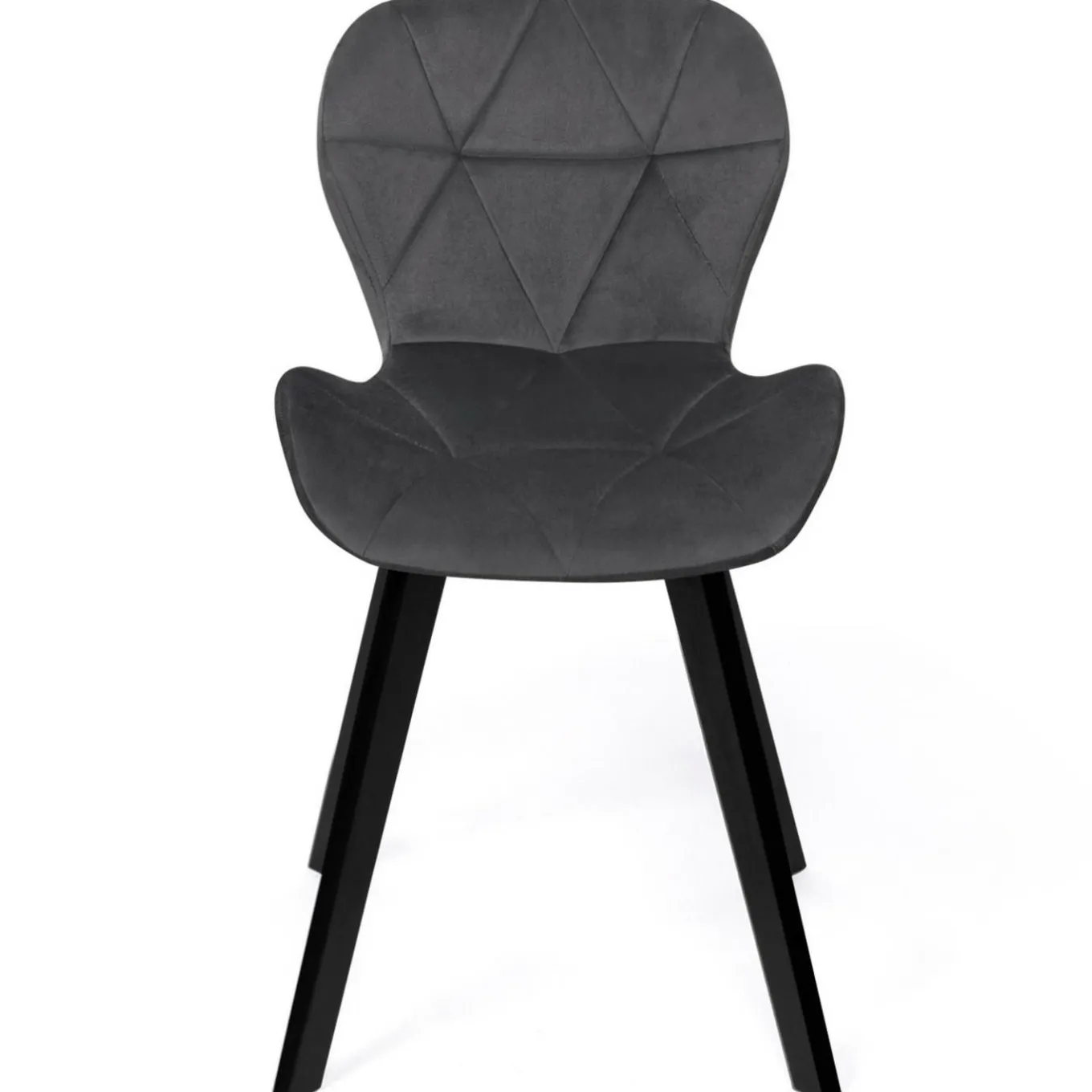 IDMarket Chaises en velours pastel bleu, gris clair, gris foncé et rose* Collection Moderne|Chaises