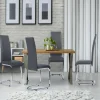 IDMarket Chaises grises design pour salle à manger MIA* Collection Contemporaine|Tables Et Chaises