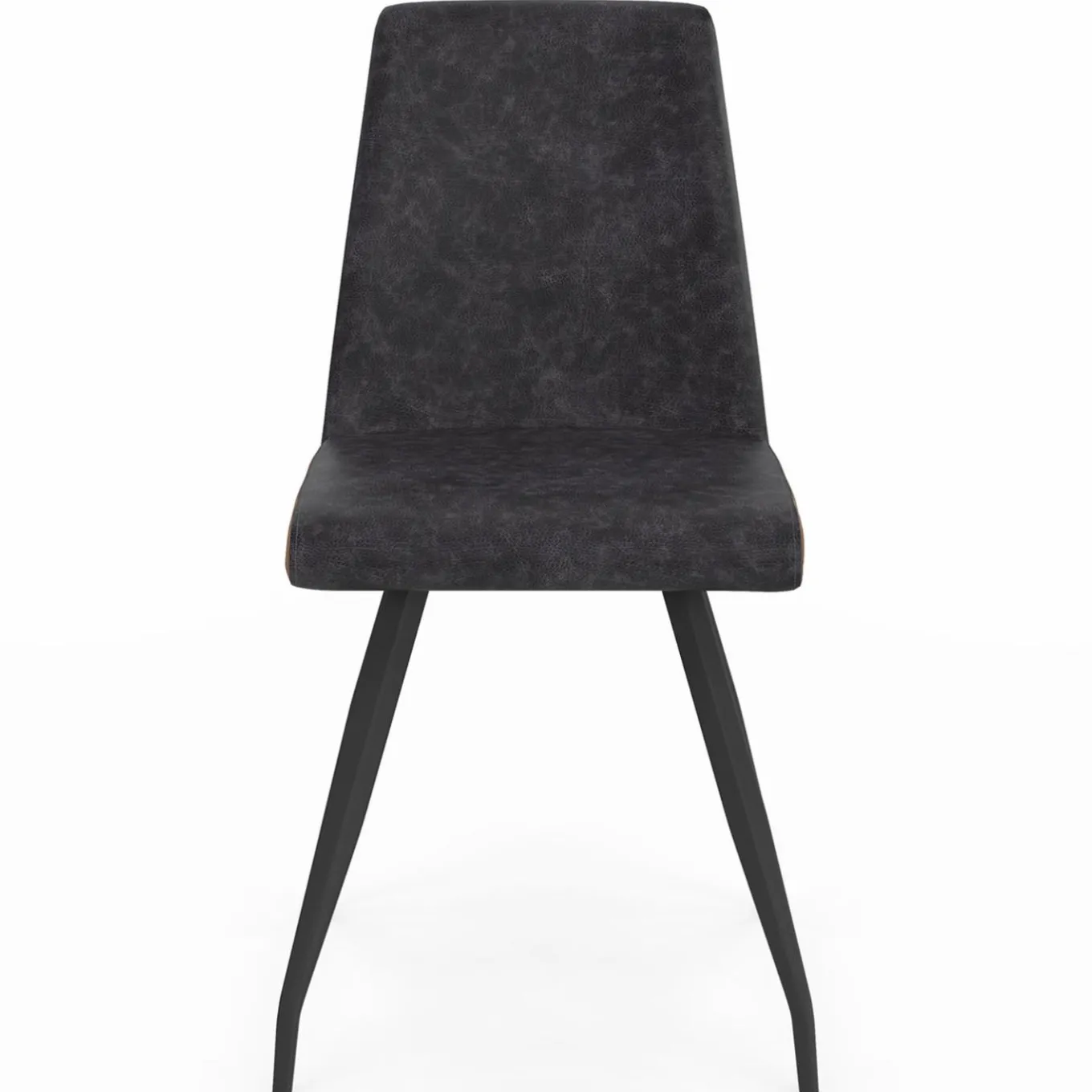 IDMarket Chaises grises liseré marron pieds araignée pour salle à manger* Chaises|Tables Et Chaises