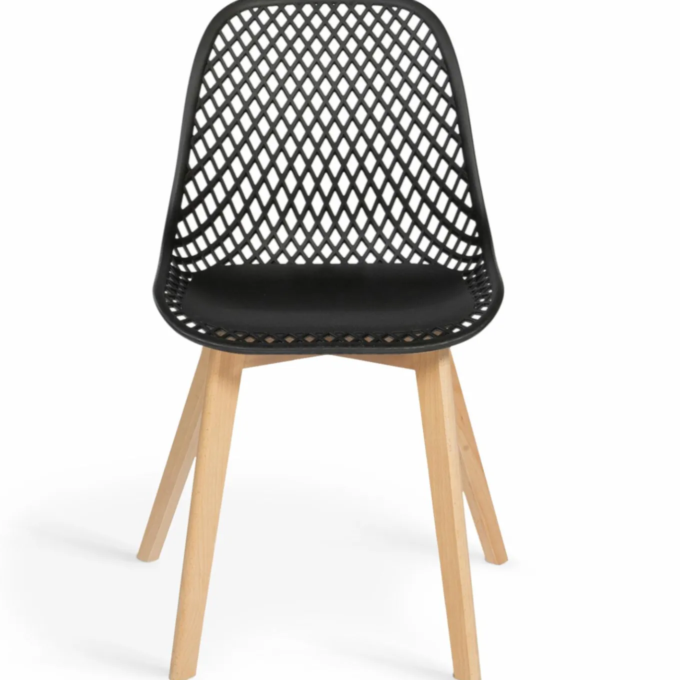 IDMarket Chaises noir, gris clair, blanc et jaune* Collection Scandinave|Chaises