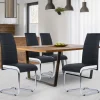 IDMarket Chaises noires et blanches design pour salle à manger MIA* Collection Contemporaine|Salle À Manger Complète