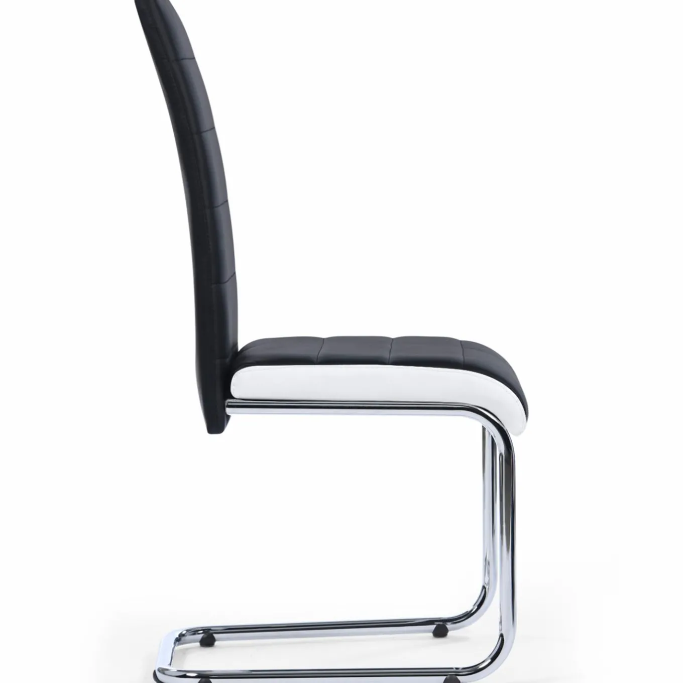 IDMarket Chaises noires et blanches design pour salle à manger MIA* Collection Contemporaine|Salle À Manger Complète